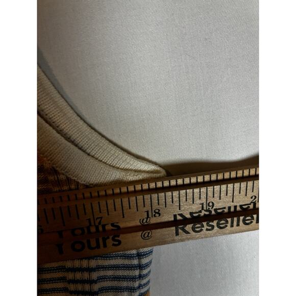 St John Sport Zip Front Nuetral Striped Sweater Vest Size Medium Women's Classic - Picture 4 of 7